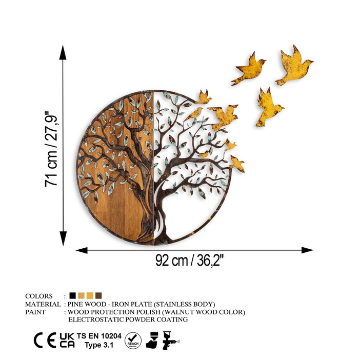 Wallity Tree And Birds - 322-A Wallity Tree And Birds - 322-A